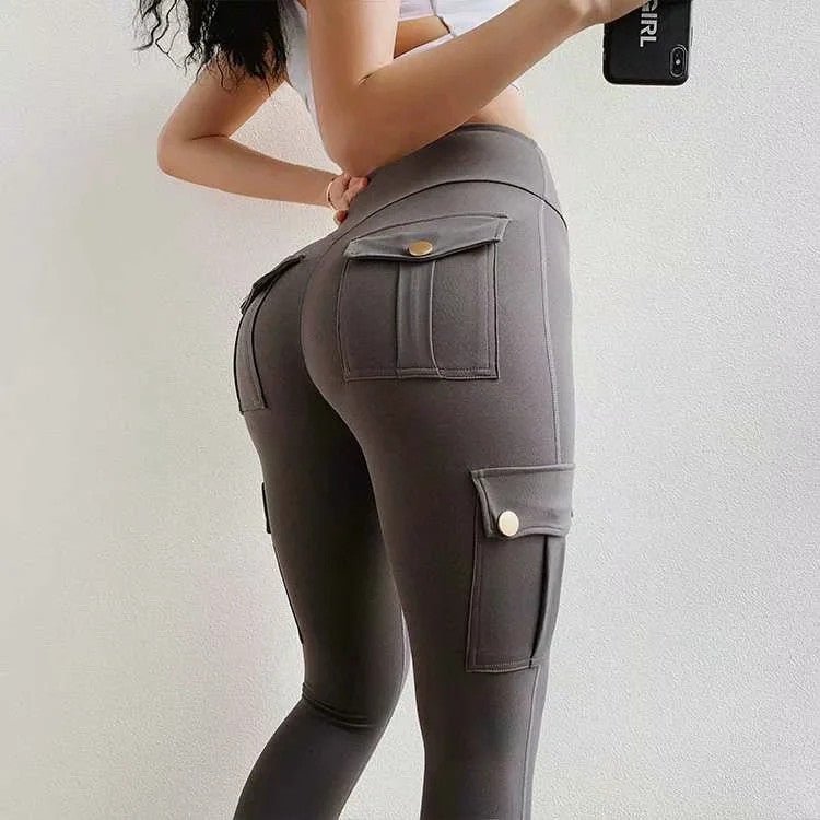 Skinny slim high elastic gym pants - Trend finder