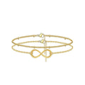 Dainty Gold Bracelets For Women, 14K Gold Filled Adjustable Layered Bracelet Cute Oval Chain Bar Gold Bracelets For Women Jewelry - Trend finder