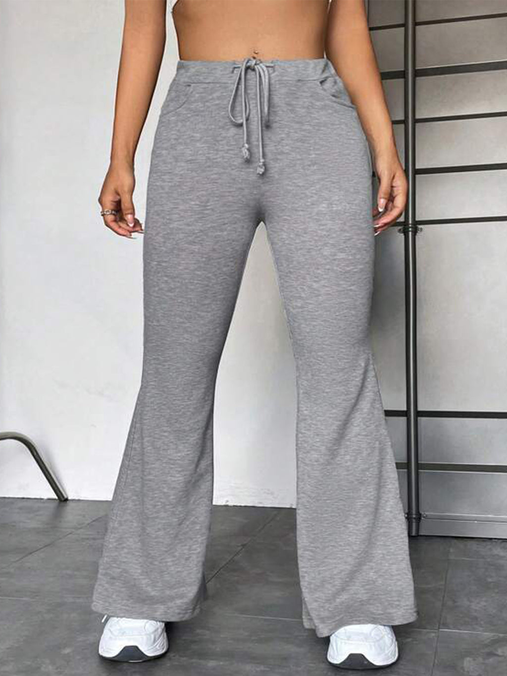 European And American Stitching Yoga Exercise Pants Outdoor Casual Flared Pants - Trend finder