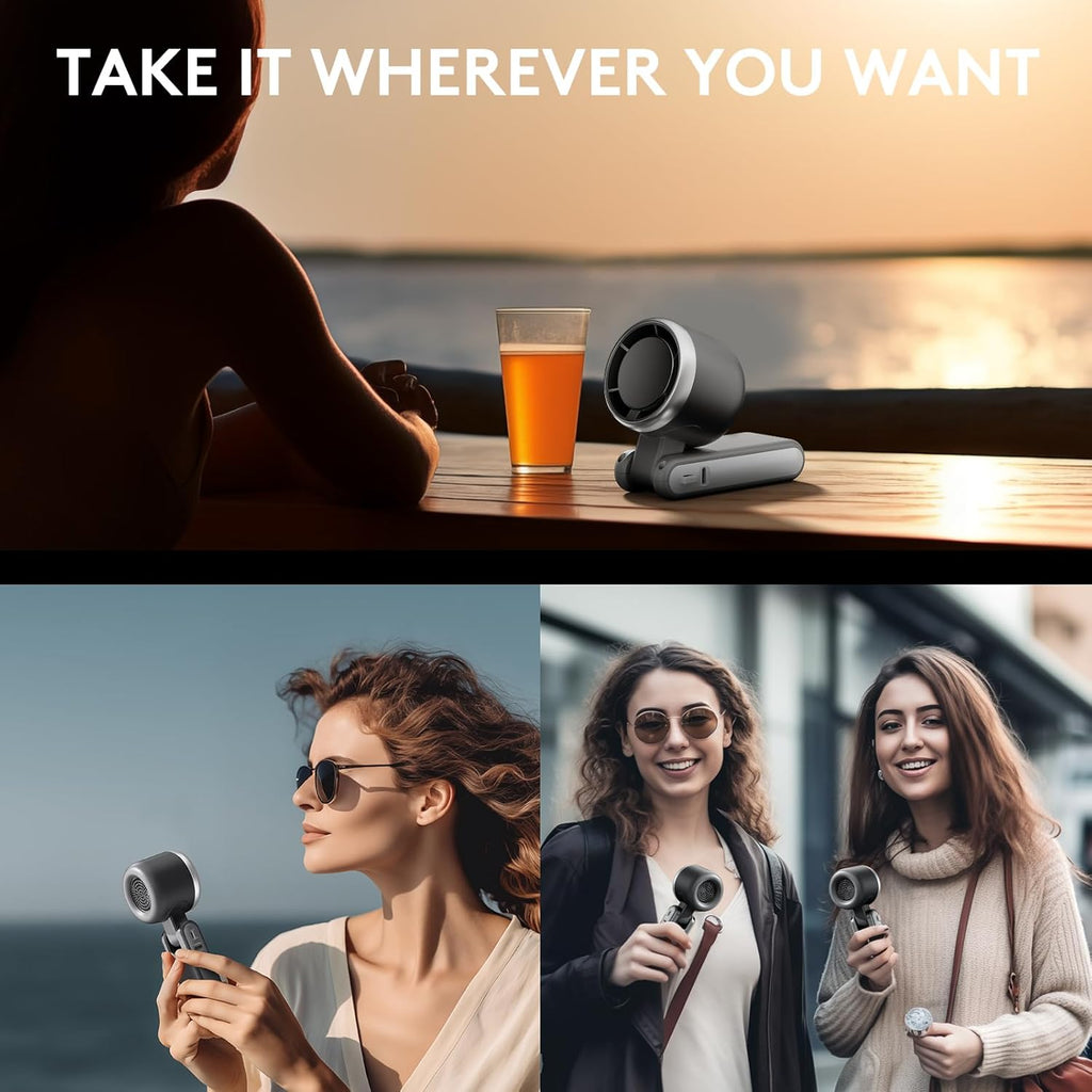 3 IN 1 Portable Handheld Turbo Fan, 5 Gear Wind,2500mAh Battery,World Cup USA Soccer Fan Portable Fan For Stadium Games - Trend finder