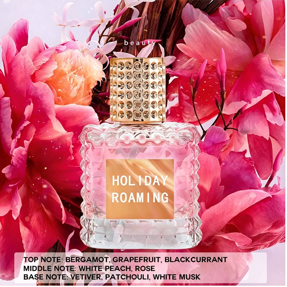 Holiday Roaming Eau De Parfum For Women - Floral Fruity Long-Lasting Perfume With Bergamot, Peach & Musk Notes - Trend finder