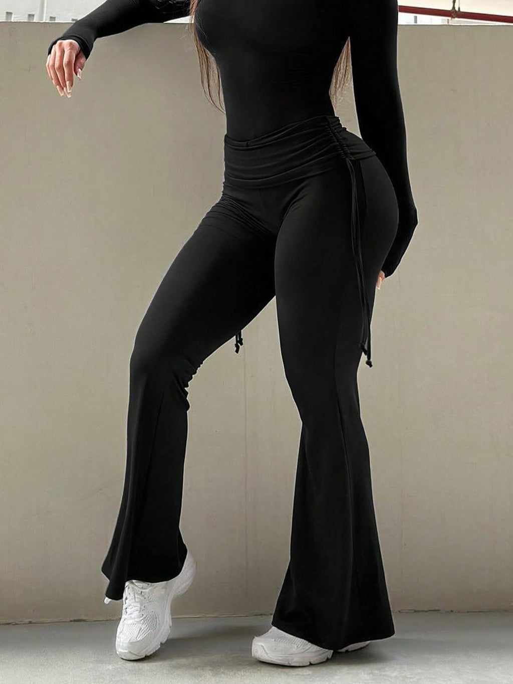 Women's Casual Sports Style Flared Pants, Slimming And Versatile - Trend finder
