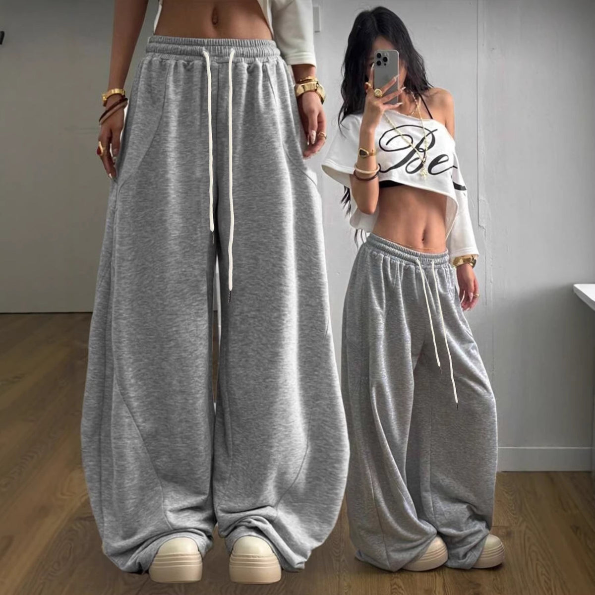 Retro Versatile Straight-leg Loose Wide-leg Pants For Women - Trend finder