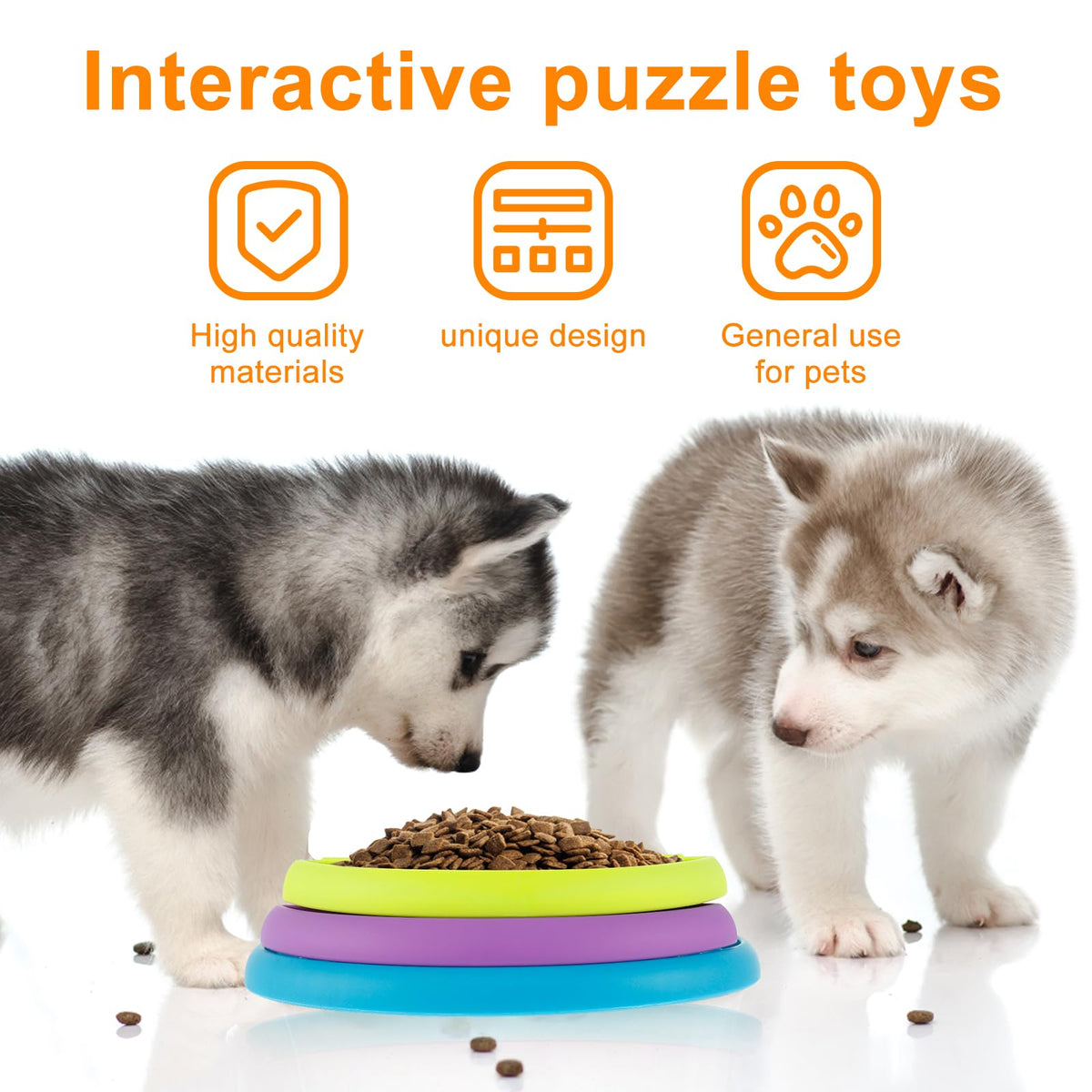 Pet Slow Food Bowl Anti Choking Cat Bowl,3in1 Interactive Dog Feeder Puzzle, Lick Mat & Slow Feeder BowlMental Stimulation Toy For Medium & Large Dogs - Trend finder