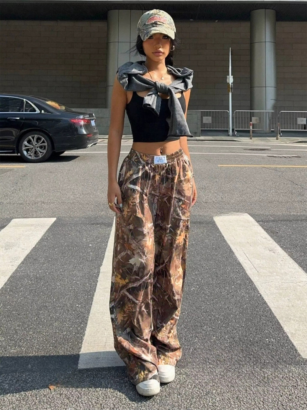 Slimming Casual Pants Hip Hop Retro Street Multi-pocket Camouflage Cargo Pants For Women Y2k Hip-hop Cargo Grunge Baggy Trousers - Trend finder