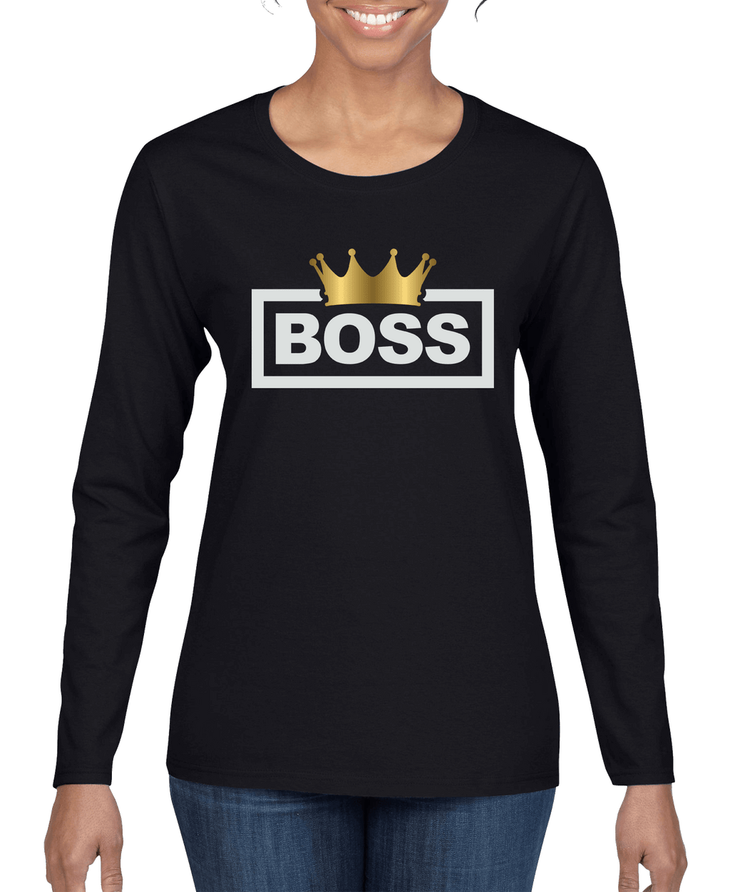Boss Crown Women's Long Sleeve Shirt - Trend finder