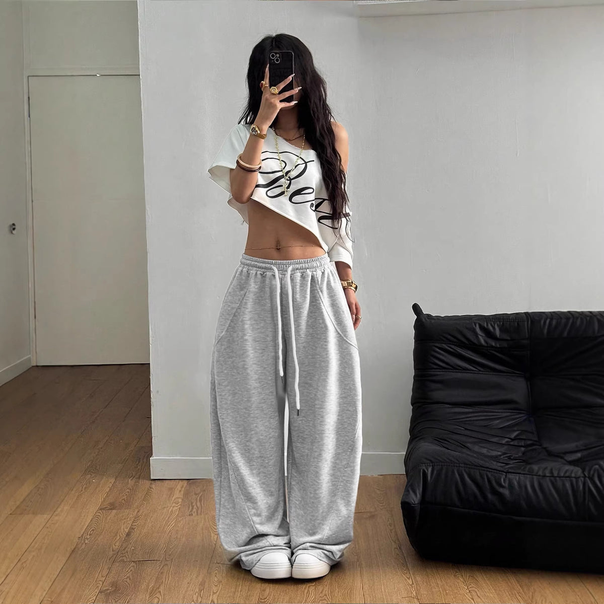 Retro Versatile Straight-leg Loose Wide-leg Pants For Women - Trend finder
