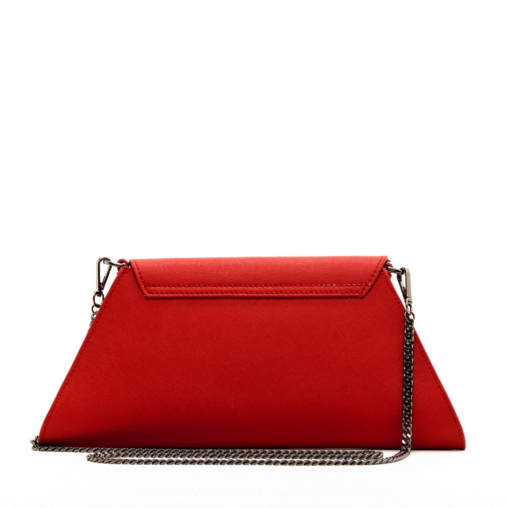 Red Clutch Bag Leather Clutch Purse Crossbody Evening Purse Unique Women's Red Handbag - Trend finder