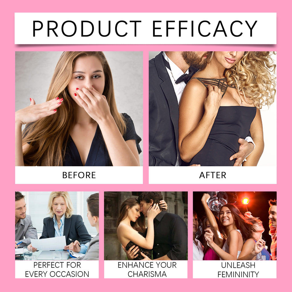 Women Pheromone Roll-On Perfume, Long Lasting Rose Scent Portable Mini Glamor Perfume, Natural Elegant Fragrance For Dating & Daily Use, 10ml - Trend finder