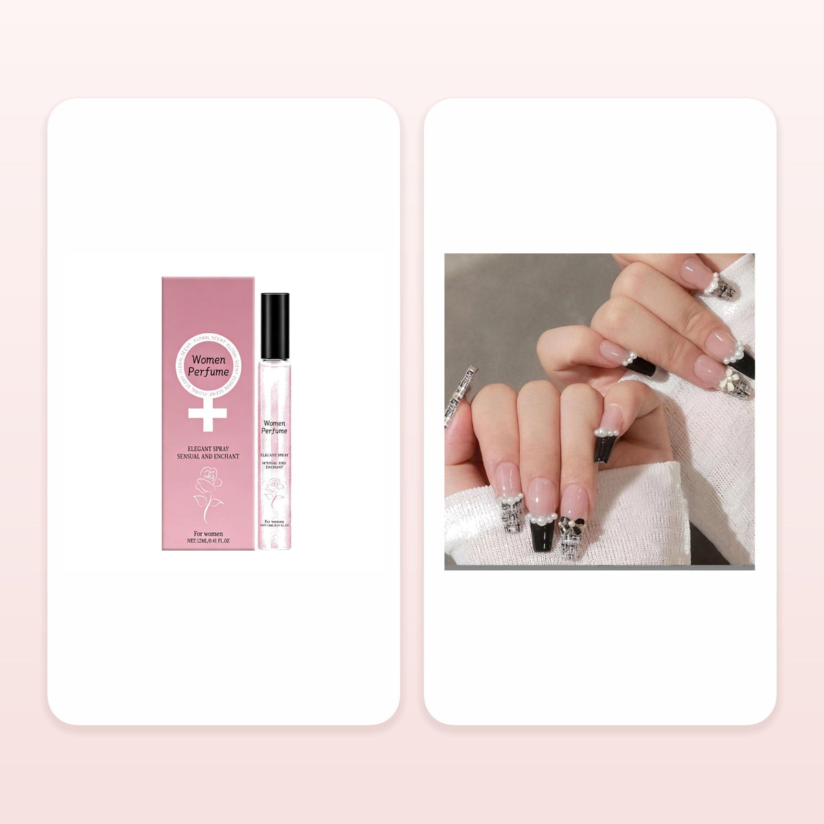 Women Desert Rose Perfume Spray, Elegant Long Lasting Light Floral Scent Fragrance Mist Bundle — included products