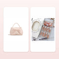 Sweet Girls Bow-Knot Handheld Small Square Bag Womens Shoulder Crossbody Bundle — included products