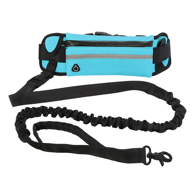 Hands Free Dog Leash Pet Walking And Training Belt With Shock Absorbing Bungee Leash For Up To 180lbs Large Dogs Phone Pocket And Water Bottle Holder - Trend finder