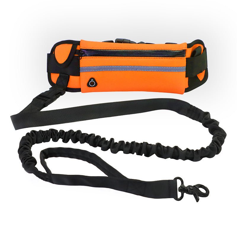 Hands Free Dog Leash Pet Walking And Training Belt With Shock Absorbing Bungee Leash For Up To 180lbs Large Dogs Phone Pocket And Water Bottle Holder - Trend finder