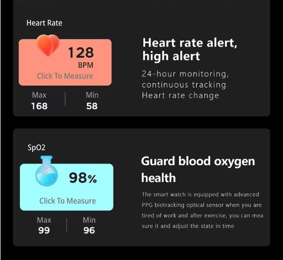 SmartWatch Men Women1.83inch BT Face Heart Rate Fitness Tracker - Trend finder