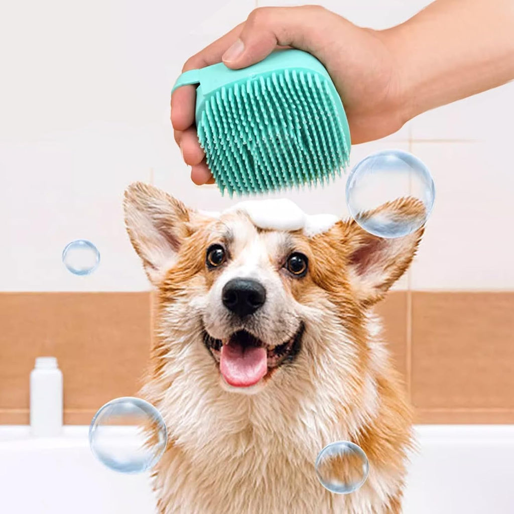 7pcs Pet Grooming Kit, Self-Cleaning Brush Shedding Kit With Nail Clipper, Flea Comb, Shampoo Bath Brush, Finger Toothbrush - Trend finder