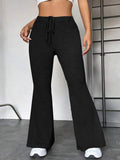 European And American Stitching Yoga Exercise Pants Outdoor Casual Flared Pants - Trend finder