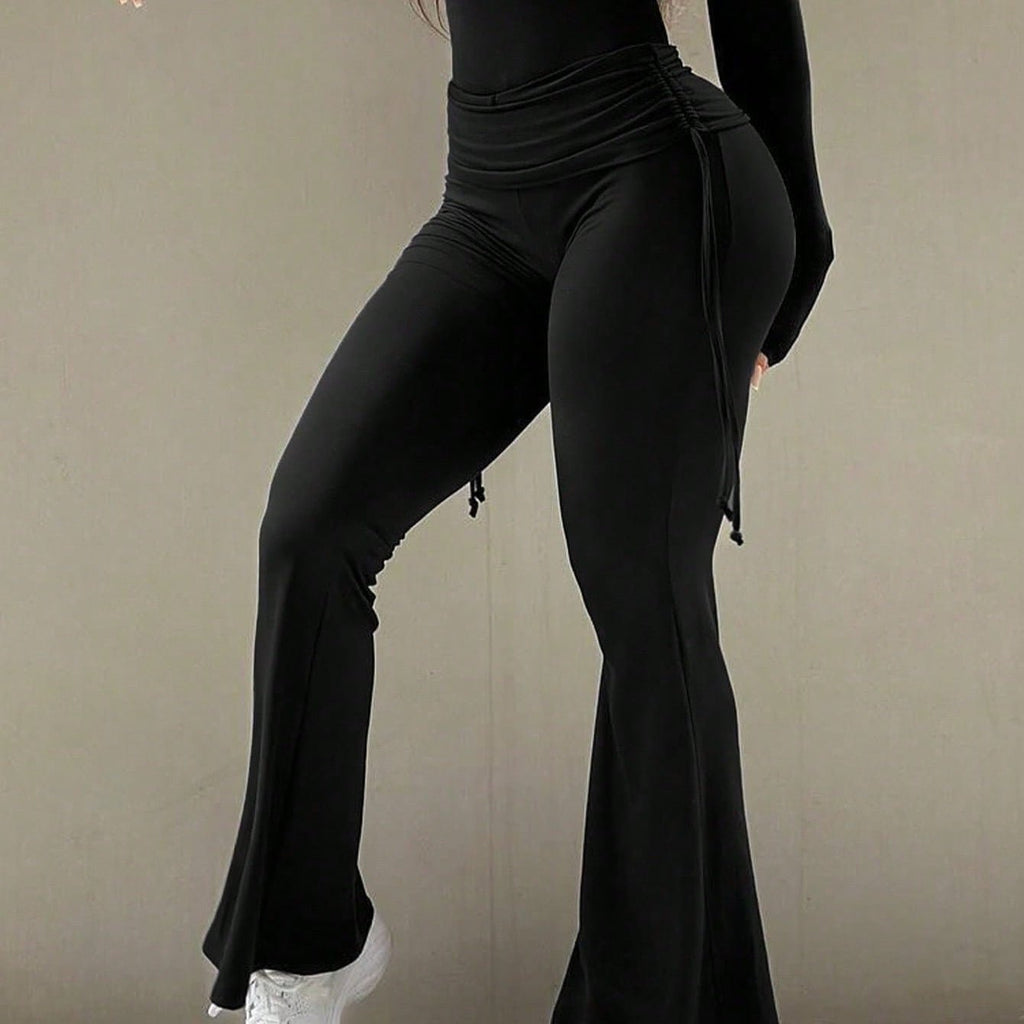 Women's Casual Sports Style Flared Pants, Slimming And Versatile - Trend finder