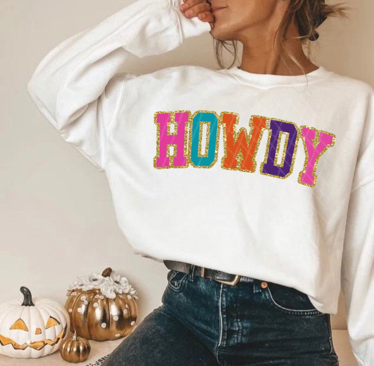 Howdy w/ Glitter Print - Trend finder