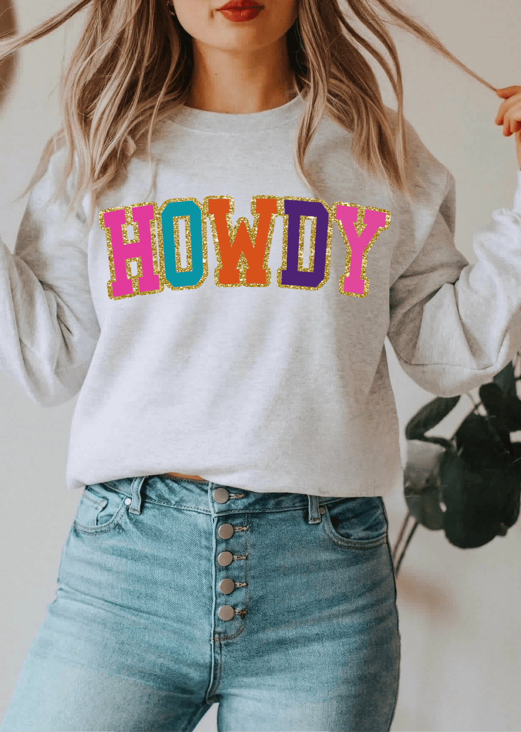 Howdy w/ Glitter Print - Trend finder