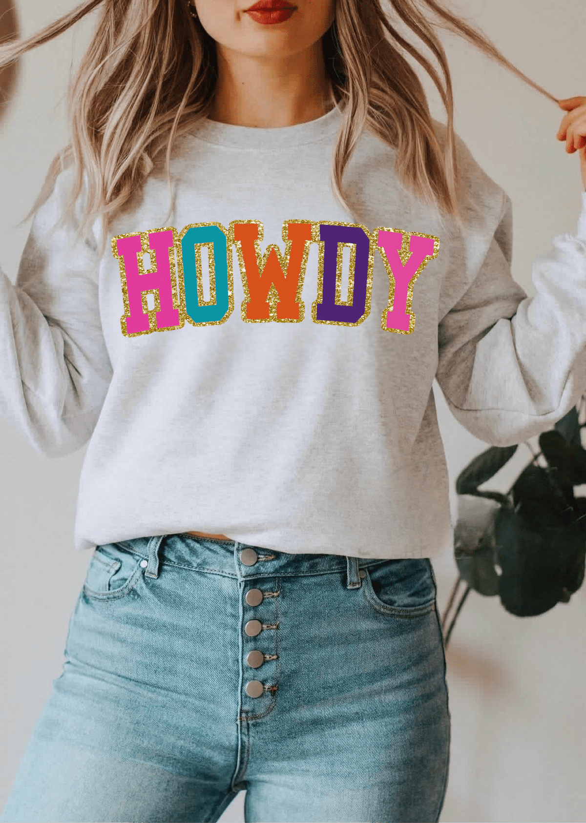 Howdy w/ Glitter Print - Trend finder